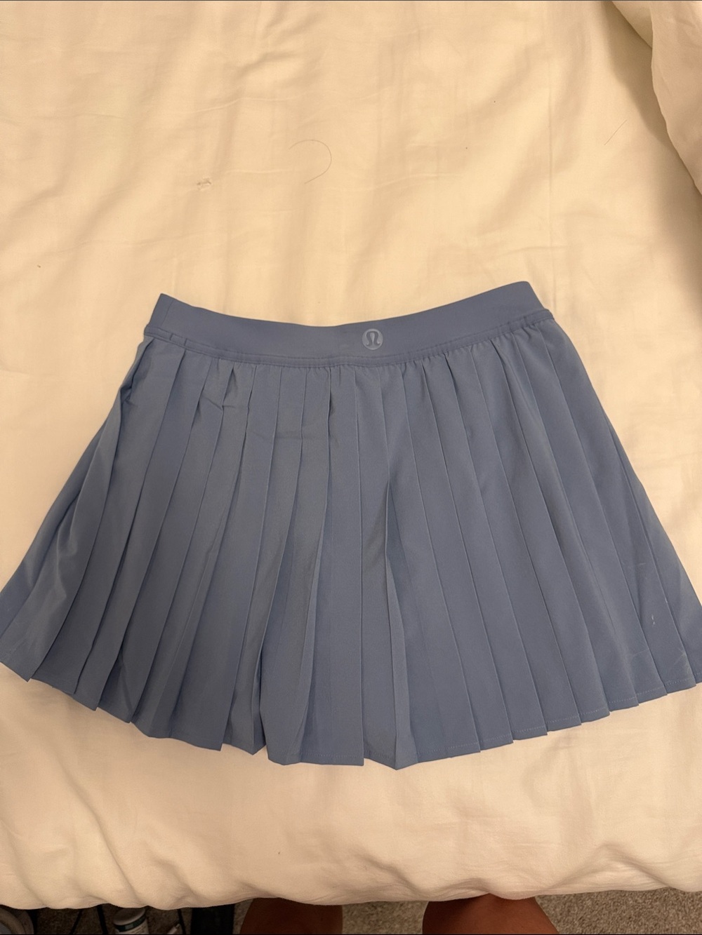 lululemon athletica Pleated Mini Skirt in Dusty Blue